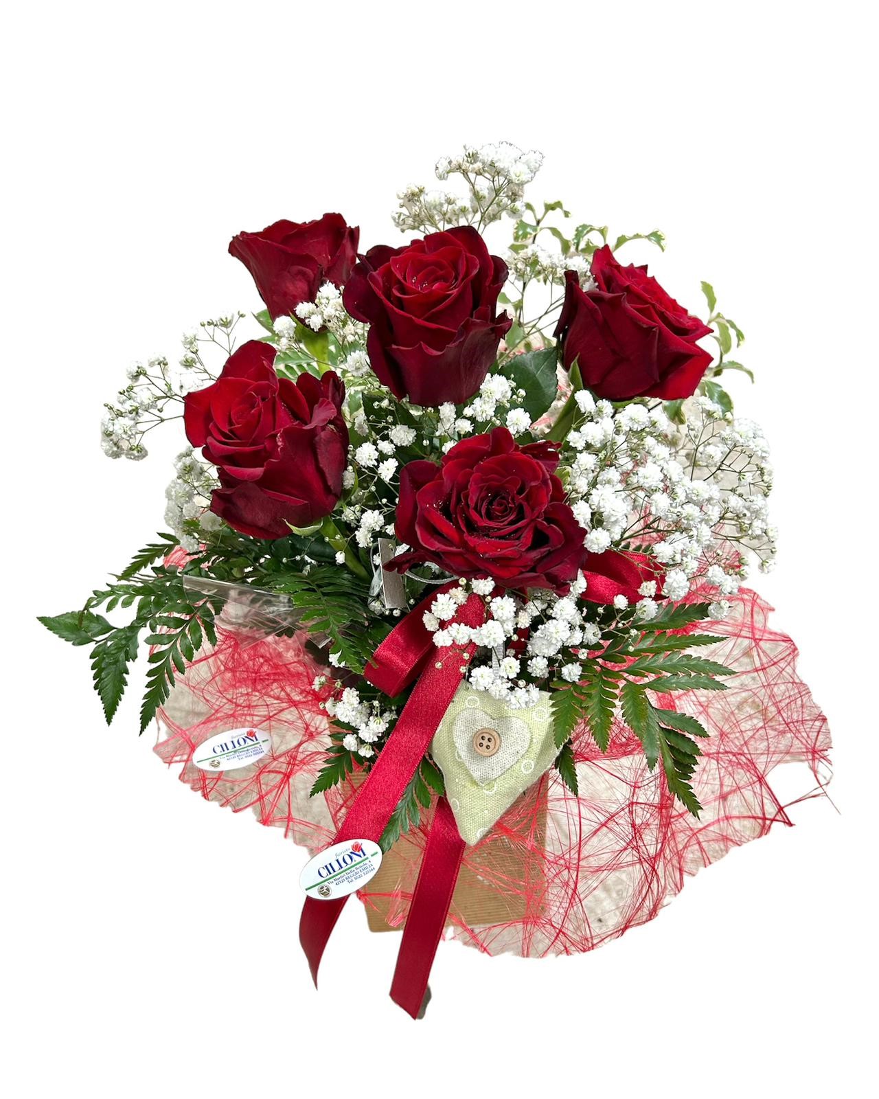 Virginia: Mazzo di Rose in scatola