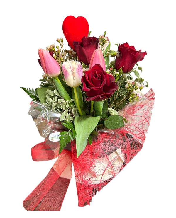 Francesca: Mazzo di Rose con verde