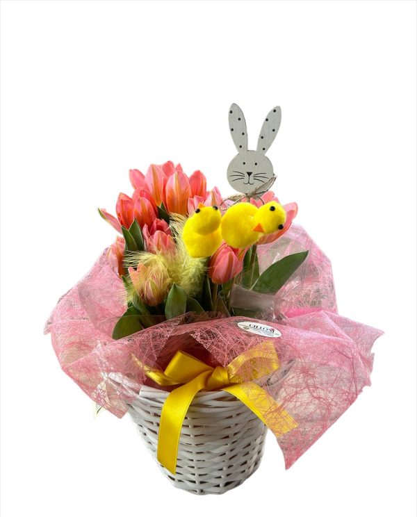 Cesto di Tulipani Pasquali