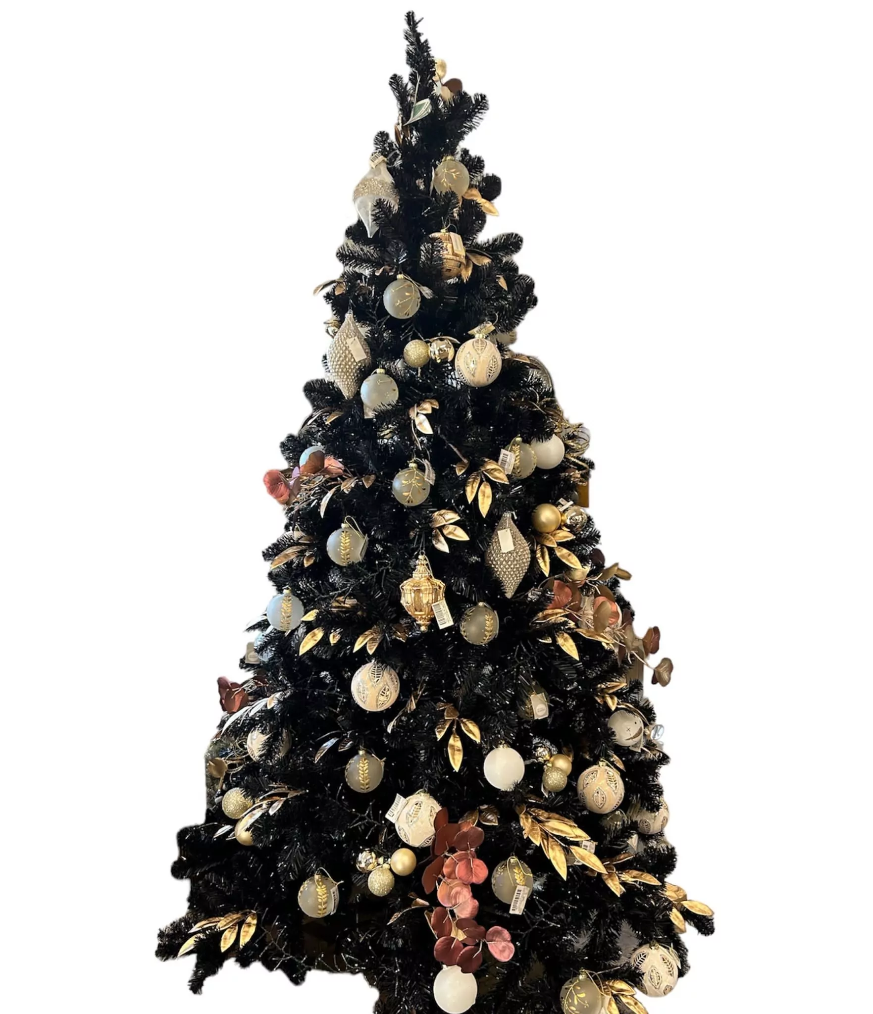 Albero di Natale nero 230cm - immagine 2
