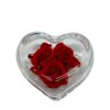 Cuore di vetro con Rose stabilizzate - immagine 3
