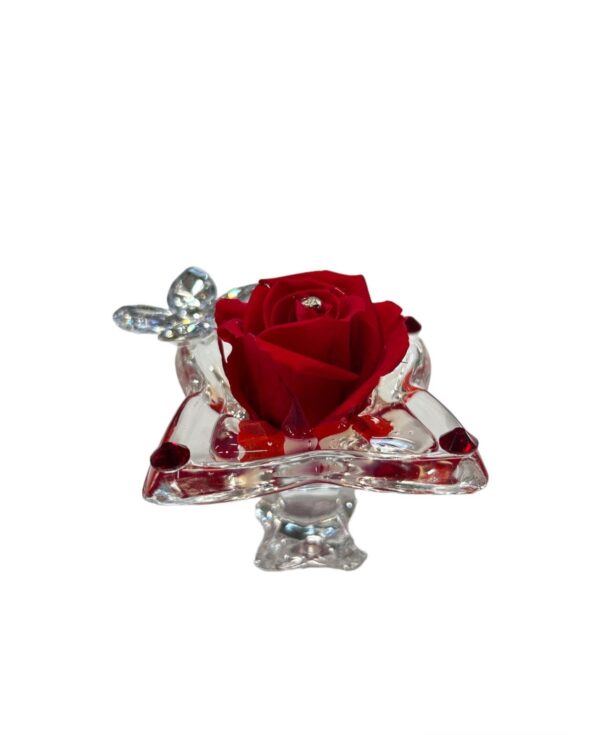 Rosa stabilizzata con swarovski - immagine 3
