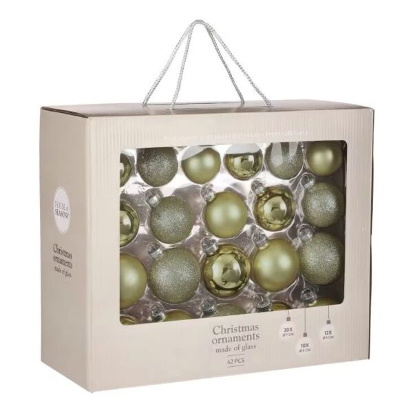 Box palline di Natale in vetro - immagine 2