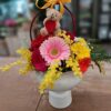 Dalia: Bouquet di fiori e Mimosa in vaso - immagine 3