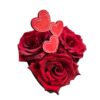 Beatrice: Scatola con 3 Rose rosse - immagine 3