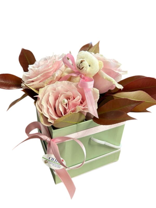 Box Pink Roses