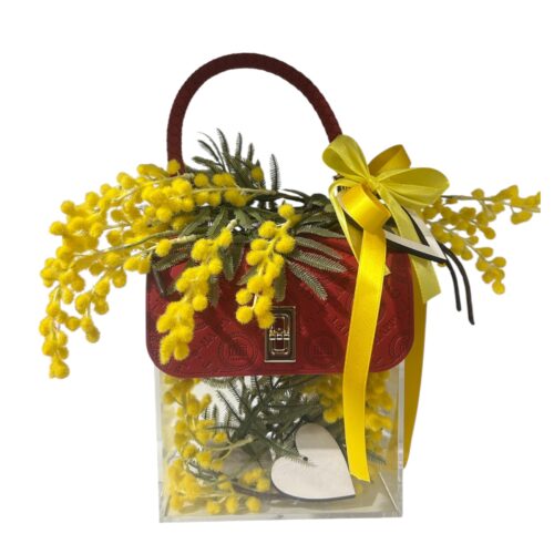 composizione con mimosa