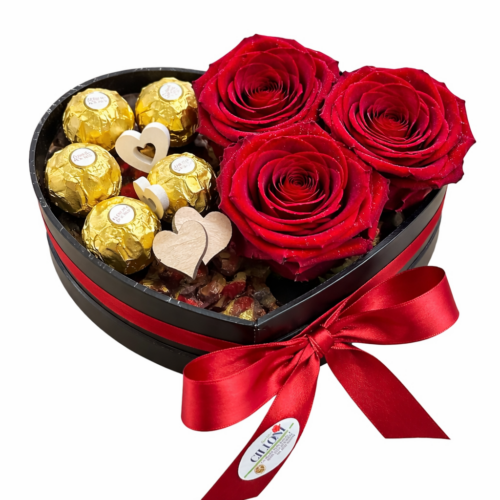 Scatola rose san valentino